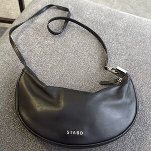 Black staud crossbody bag